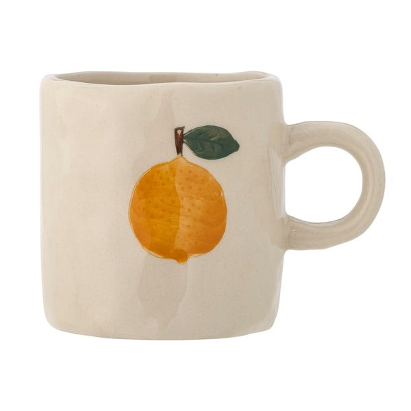 Tazza in gres bianco-arancio da 230 ml Agnes - Bloomingville Mini