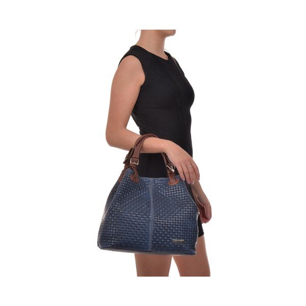Modrá kožená kabelka Isabella Rhea Matildo-image-1