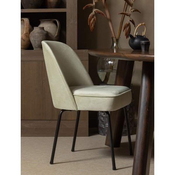 Sedie da pranzo in set color menta in velluto 2 pz Vogue – WOOOD-image-1