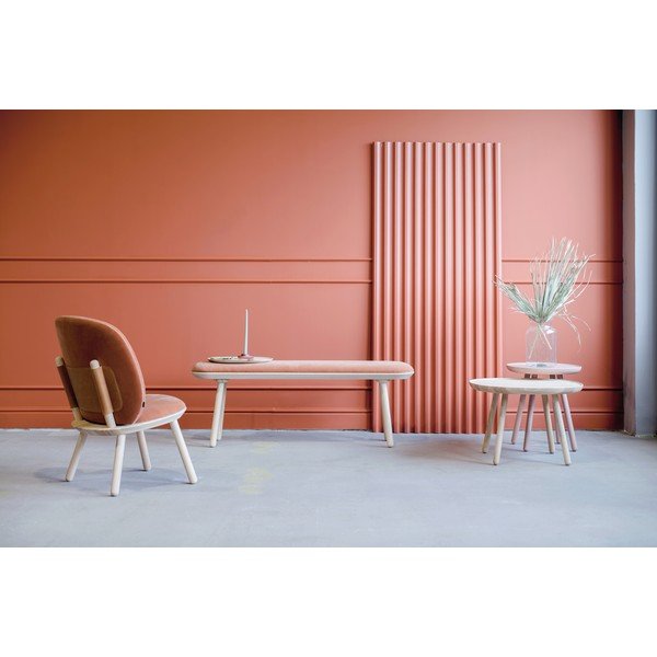 Panchina in velluto arancione , 140 cm Naïve - EMKO-image-4