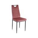 Sedie da pranzo rosa scuro in velluto set di 2 pz Mandy - Støraa