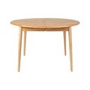 Tavolo da pranzo rotondo con piano effetto rovere allungabile con estensione ø 120 cm Twist – Zuiver