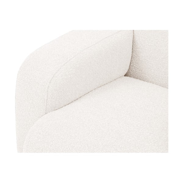 Divano angolare bianco in tessuto bouclé (angolo destro) Molino - Micadoni Home-image-1