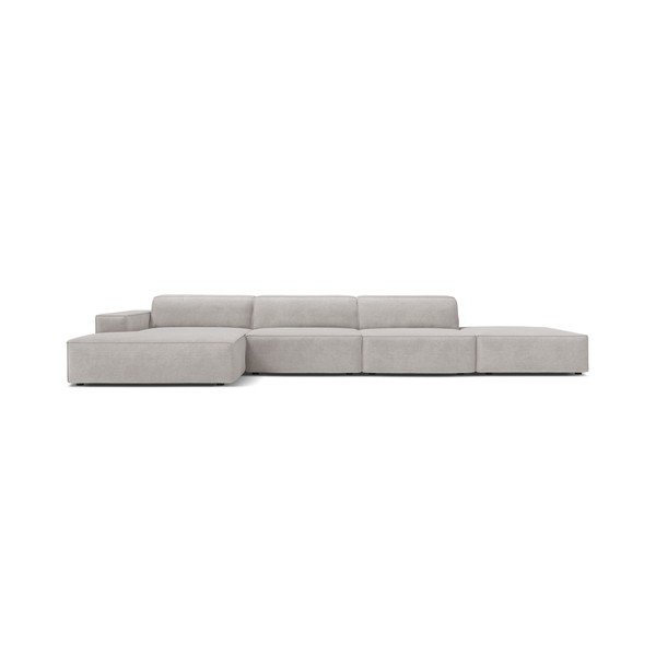 Divano angolare componibile grigio chiaro (con penisola a sinistra/con chaise lounge) Jodie – Micadoni -image-2