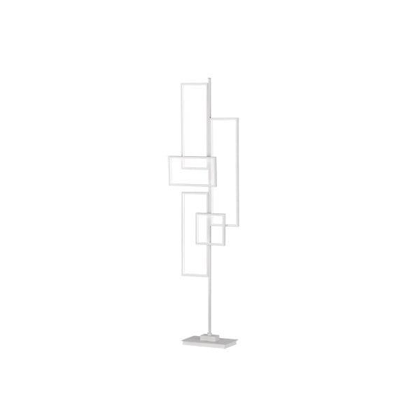 Lampada da terra LED in metallo bianco Tucson, altezza, 161 cm - Trio