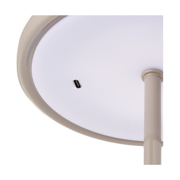 Lampada da tavolo LED grigio tortora in metallo (altezza totale 23 cm) Margate – House Nordic-image-2