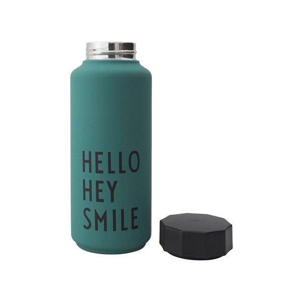 Bottiglia termica verde Hello, 500 ml Special - Design Letters-image-1