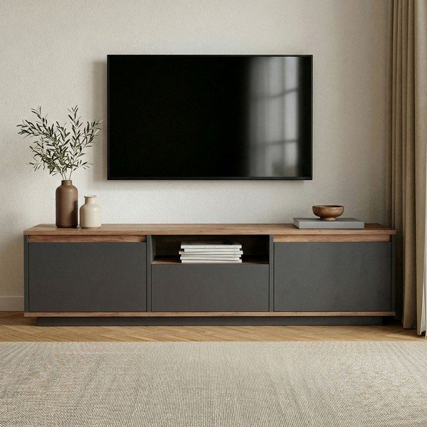 Mobile TV color antracite 160x42x30 cm Sentinel – Kalune Design-image-2