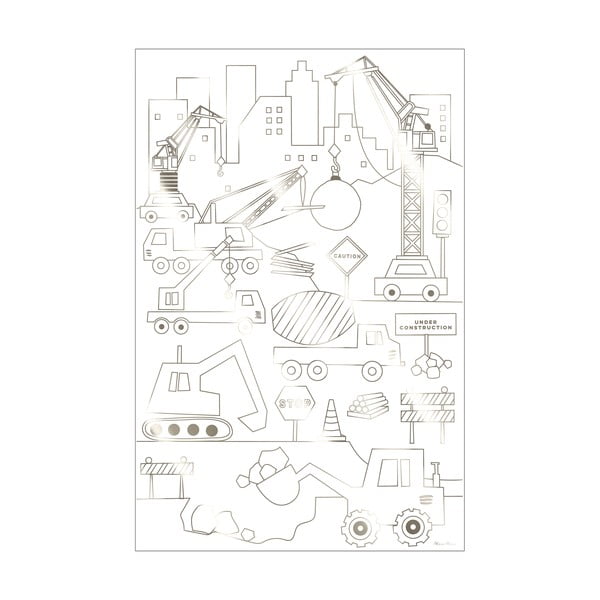 Pagine da colorare Construction - Meri Meri-image-2