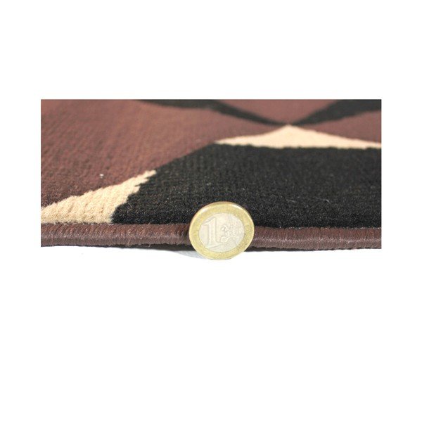 Tmavě hnědý koberec Flair Rugs Carnaby Chocolate, 80 x 150 cm-image-1