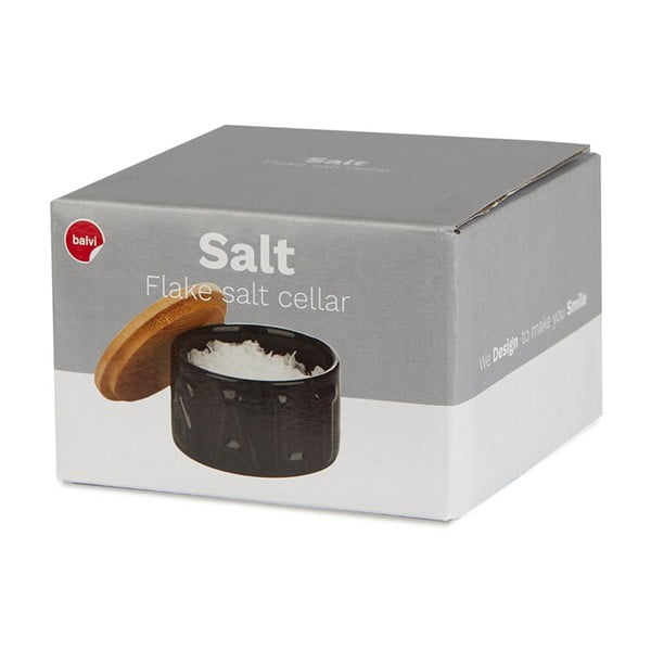 Scatola del sale in ceramica nera - Balvi-image-3