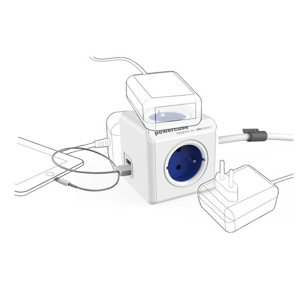Presa di corrente PowerCube Extended USB - Cubenest-image-2