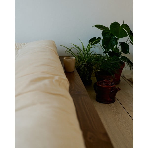 Letto singolo marrone in pino massiccio con rete inclusa 90x200 cm Japan – Karup Design-image-4