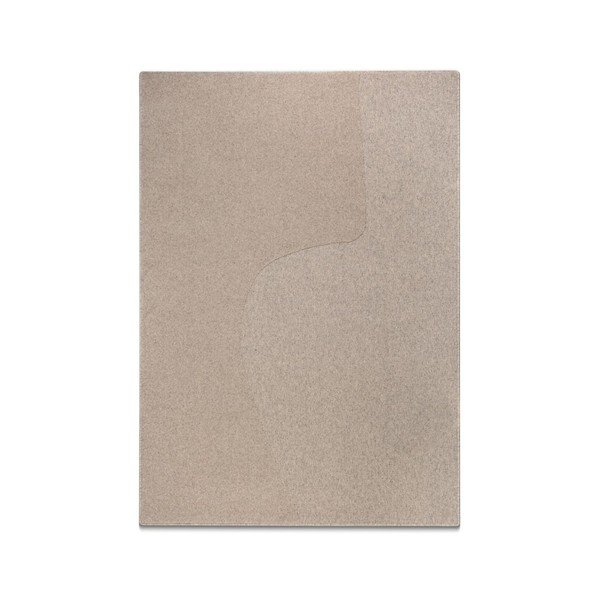 Tappeto grigio tortora in lana 200x300 cm Abstract – Micadoni 