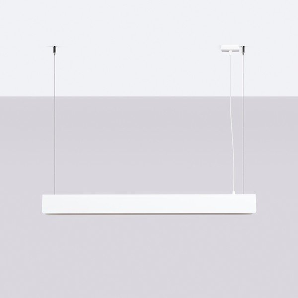 Lampadario LED bianco in metallo Nebula – Sollux-image-2