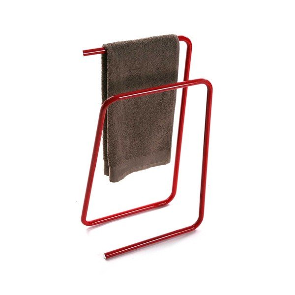 Porta asciugamani in metallo rosso Rojo - Versa