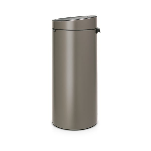 Bidone per rifiuti in acciaio grigio touch 30 l Touch Bin - Brabantia-image-2