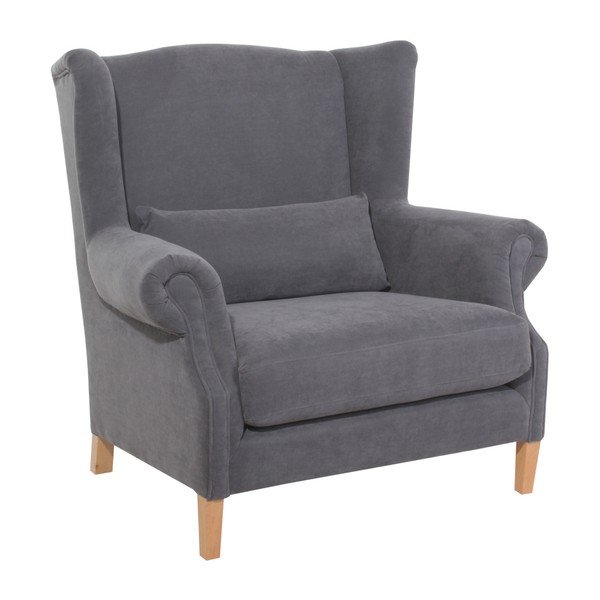 Poltrona grigio antracite Harvey Velor - Max Winzer