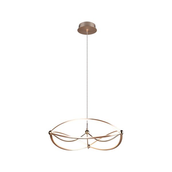 Lampadario LED color ottone con intensità regolabile Charivari – Trio-image-2