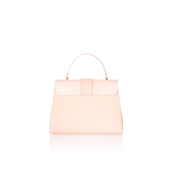 Borsa in pelle rosa chiaro Marta - Federica Bassi-image-2