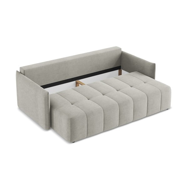 Divano grigio chiaro allungabile/con contenitore 225 cm Moku – Makamii-image-3