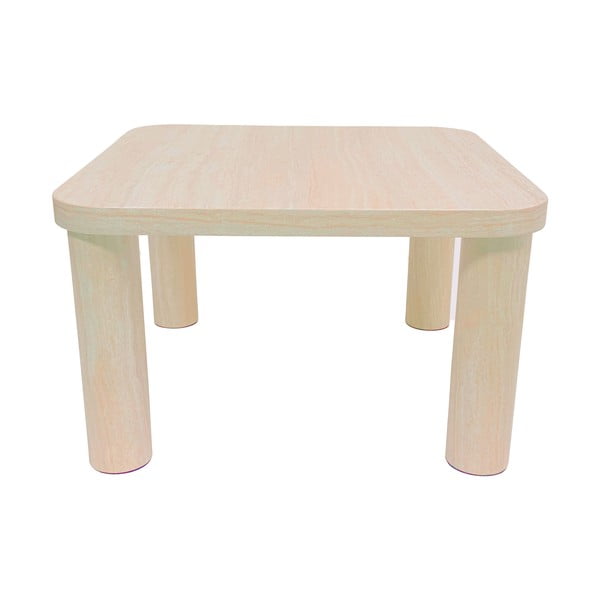 Tavolino beige effetto marmo 60x60 cm Solano - Actona-image-3