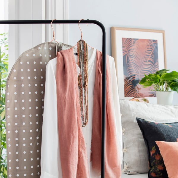 Copriabiti beige a pois, 100 cm Rivoli - Compactor-image-1