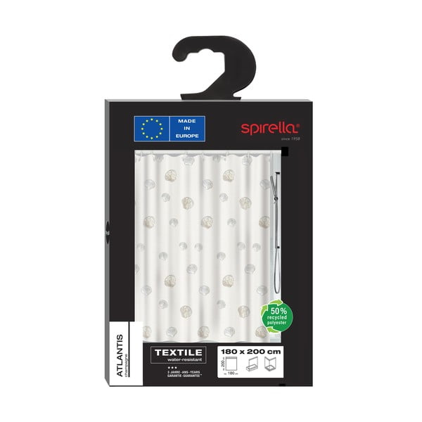 Tenda per doccia 120x200 cm Atlantis – Spirella-image-2