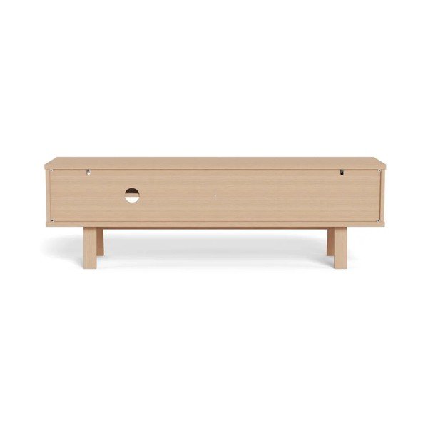 Mobile TV colore naturale chiaro impiallacciato 160x50x40 cm Lamberth – Actona-image-3