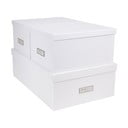 Set di 3 scatole portaoggetti bianche Inge - Bigso Box of Sweden