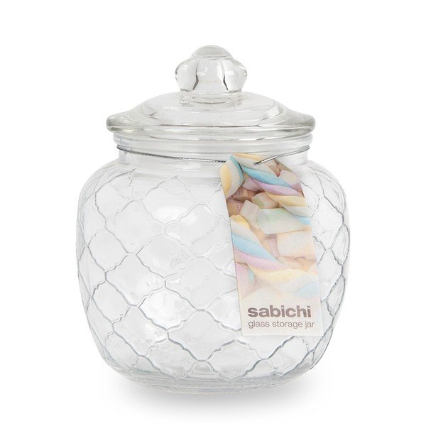 Skleněná dóza s víčkem na sladkosti Sabichi, 1400 ml