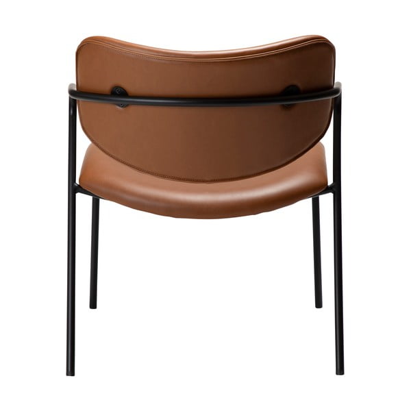 Poltrona in similpelle marrone cognac Zed - DAN-FORM Denmark-image-4