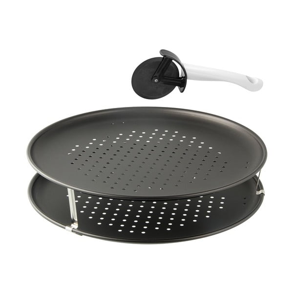 Set di 2 fogli forati per pizza, 3 cestelli e affettatrice , ø 32 cm Special Countries - Zenker