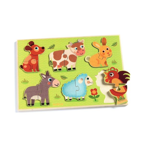 Puzzle a inserimento in legno - Djeco