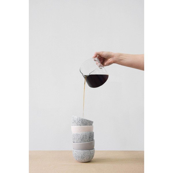 Tazza in gres bianco e nero , 200 ml Mess - ÅOOMI-image-2