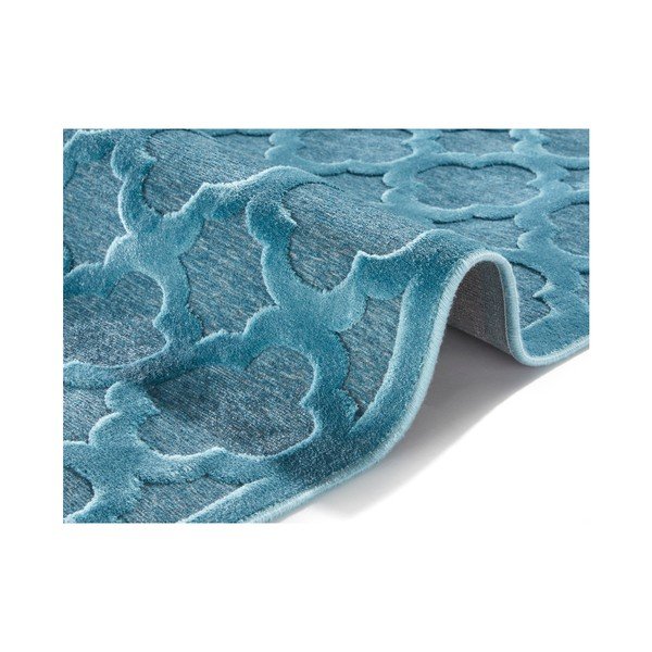 Tappeto in viscosa blu , 80 x 125 cm Bryon - Mint Rugs-image-2