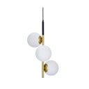 Lampada a sospensione color oro con paralume in vetro 32,5x32,5 cm Duo - Candellux Lighting