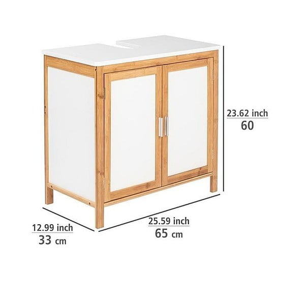 Mobile da bagno in legno di bambù Finja - Wenko-image-4