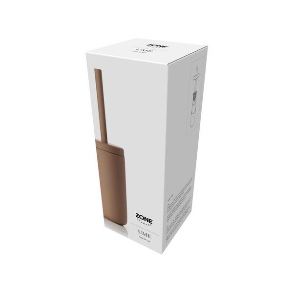 Jantarově hnědý toaletní kartáč z kameniny Zone Ume Amber-image-1