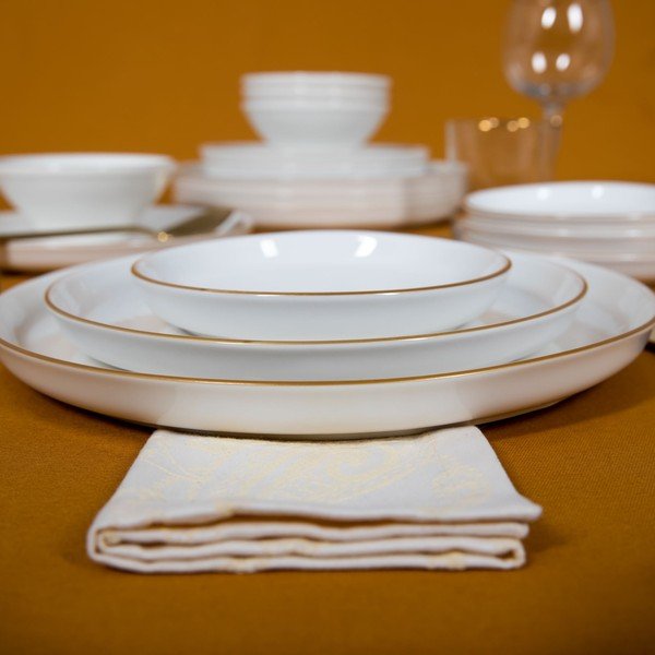 Set da pranzo in porcellana 16 pezzi Basic - Güral Porselen-image-1