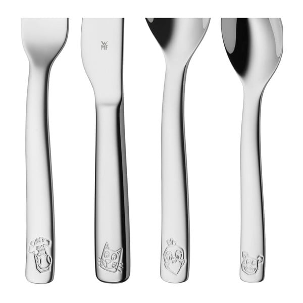 Set di 4 pezzi di posate Cromargan® in acciaio inox per bambini Farm - WMF-image-3