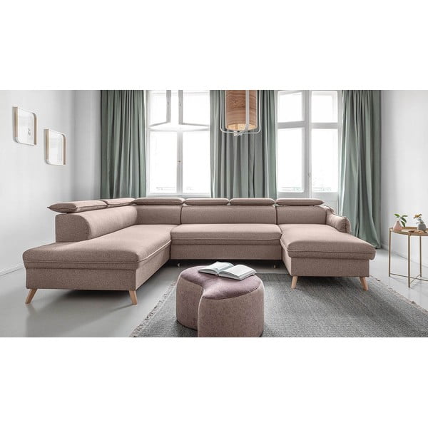 Divano letto angolare beige (angolo sinistro) Sweet Harmony - Miuform-image-3