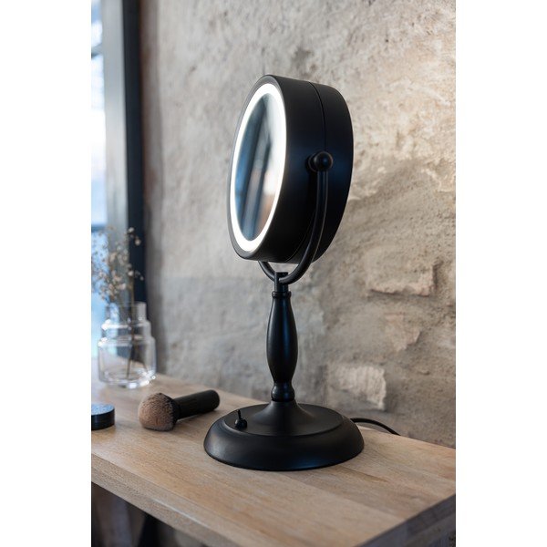 Lampada da tavolo nera opaca con paralume in vetro (altezza 36 cm) Face - Markslöjd-image-2