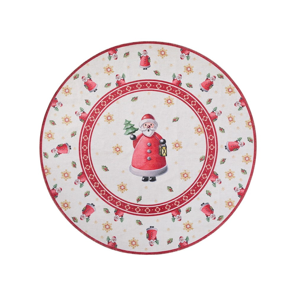 Tappeto rotondo rosso a tema natalizio ø 160 cm Toy's Delight Santa Claus – Villeroy&Boch | Tappeti