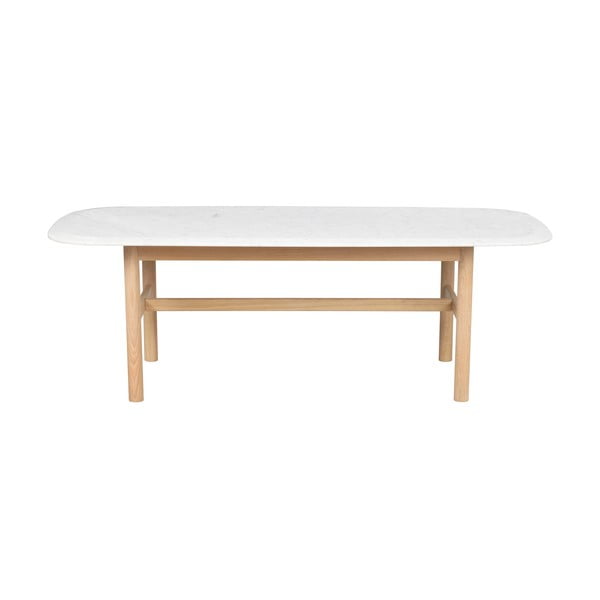 Tavolino in marmo bianco 135x62 cm Hammond - Rowico