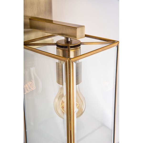 Lampada da parete color ottone in metallo Flavio – Nova Luce-image-1
