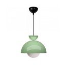 Lampadario verde con paralume in metallo ø 25 cm Arta – Opviq lights