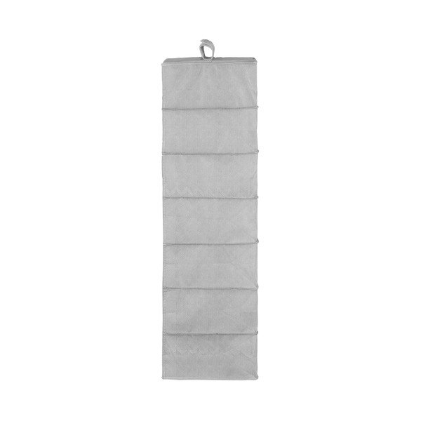 Organizzatore guardaroba grigio con 7 scomparti Boston - Compactor-image-2