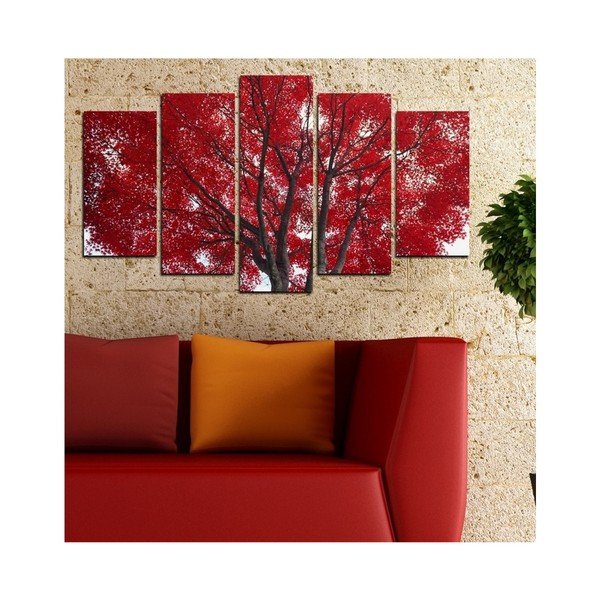 Quadro a più parti Passione rossa, 102 x 60 cm - 3D Art-image-1