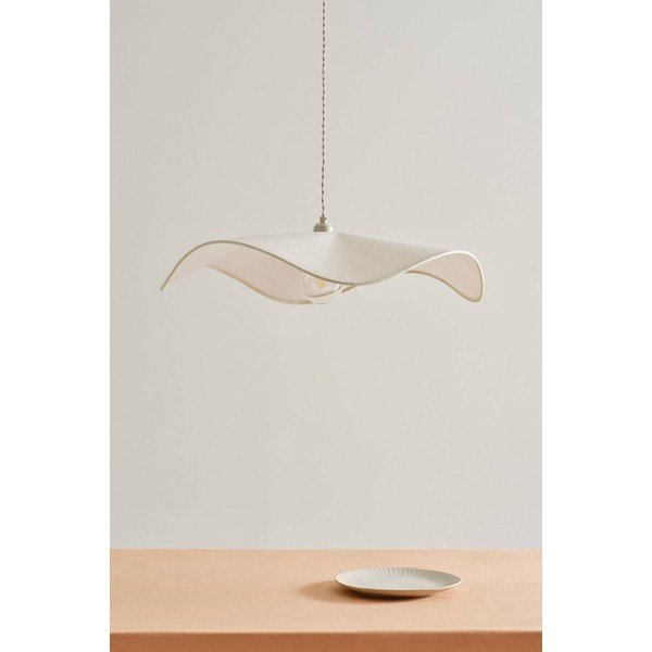 Lampadario color crema in carta ø 70 cm Monchi – Jotex-image-2
